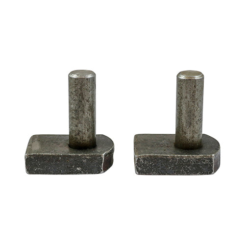 Gate Hooks to Weld - Self Coloured | 22mm product image