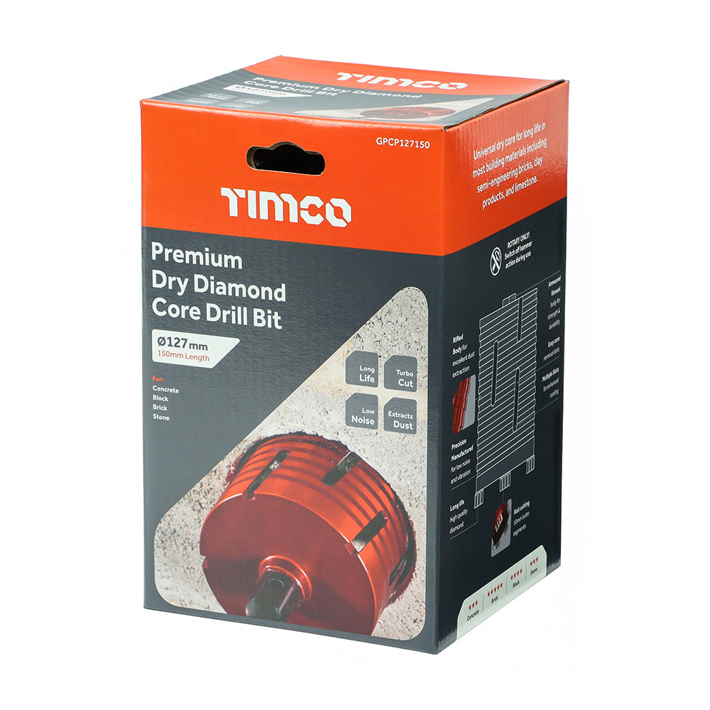 Premium Dry Diamond Core Drill Bit | 127 x 150mm additional image 2