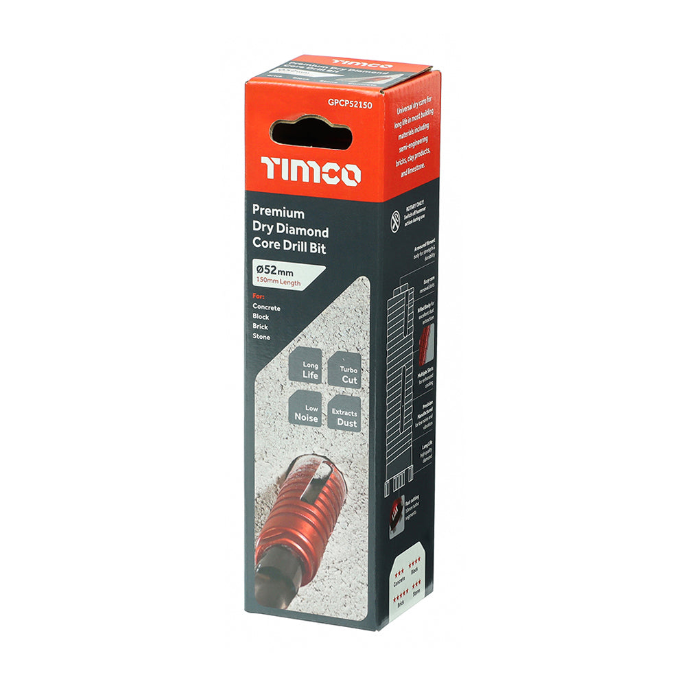 Premium Dry Diamond Core Drill Bit | 52 x 150mm additional image 2