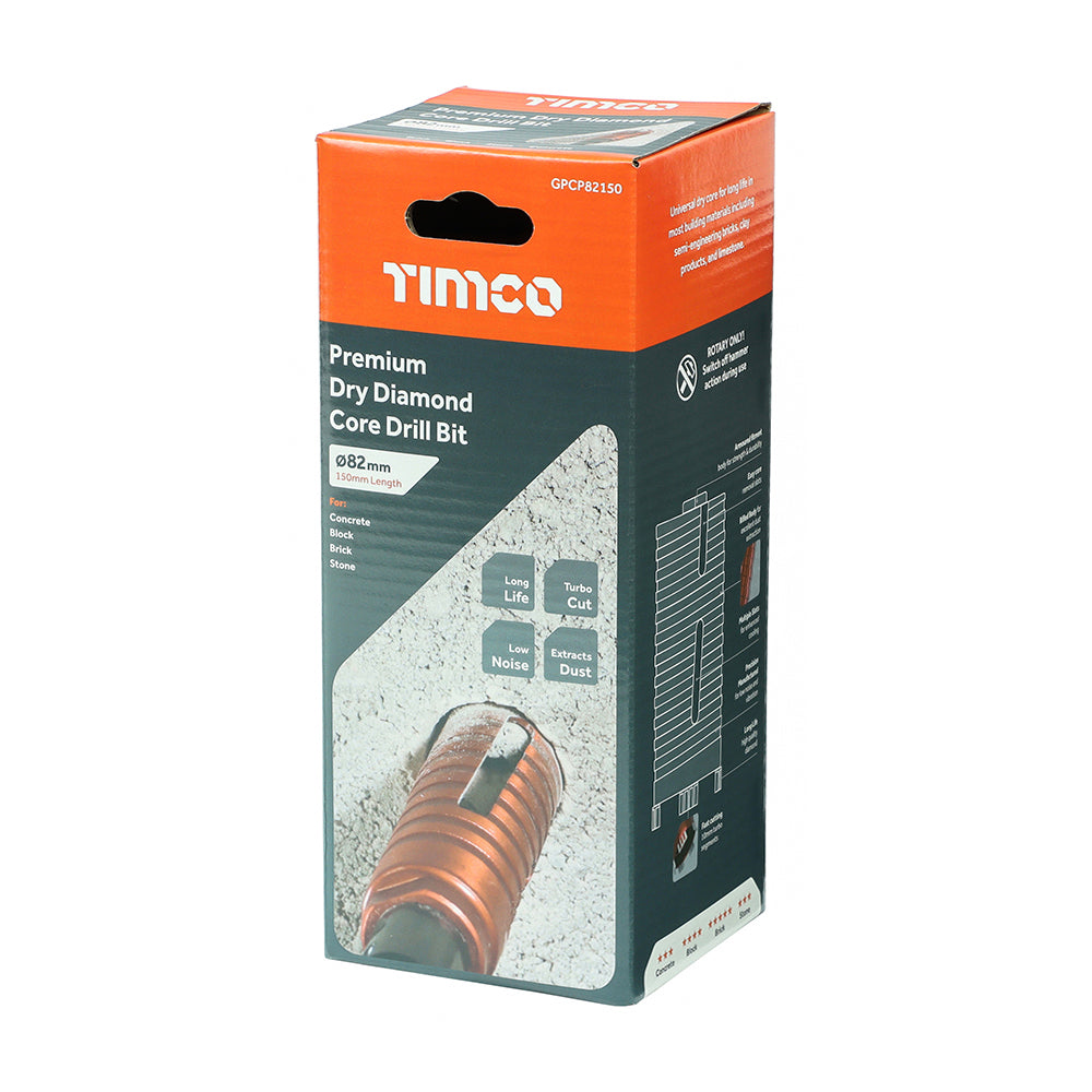 Premium Dry Diamond Core Drill Bit | 82 x 150mm additional image 2