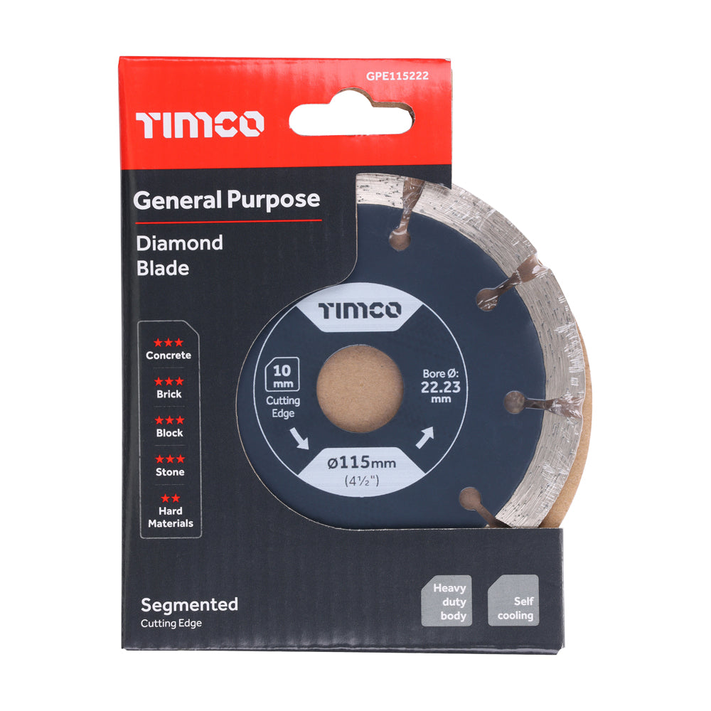 General Purpose Diamond Blade - Segmented | 115 x 22.2 | Box additional image 2