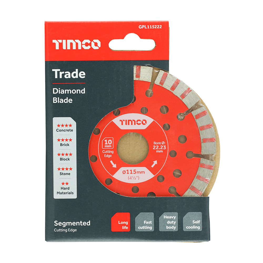 Trade Diamond Blade - Segmented | 115 x 22.2 additional image 2