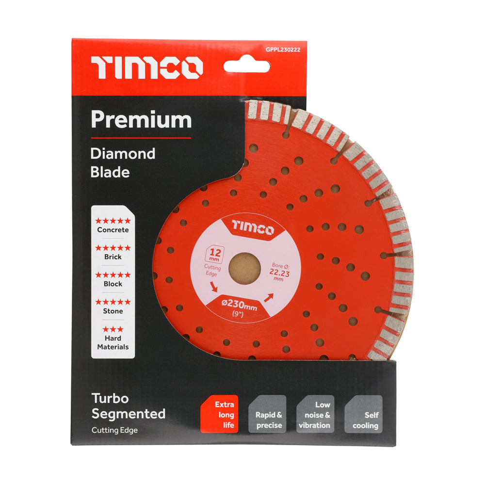 Premium Diamond Blade - Turbo Segmented | 230 x 22.2 additional image 2