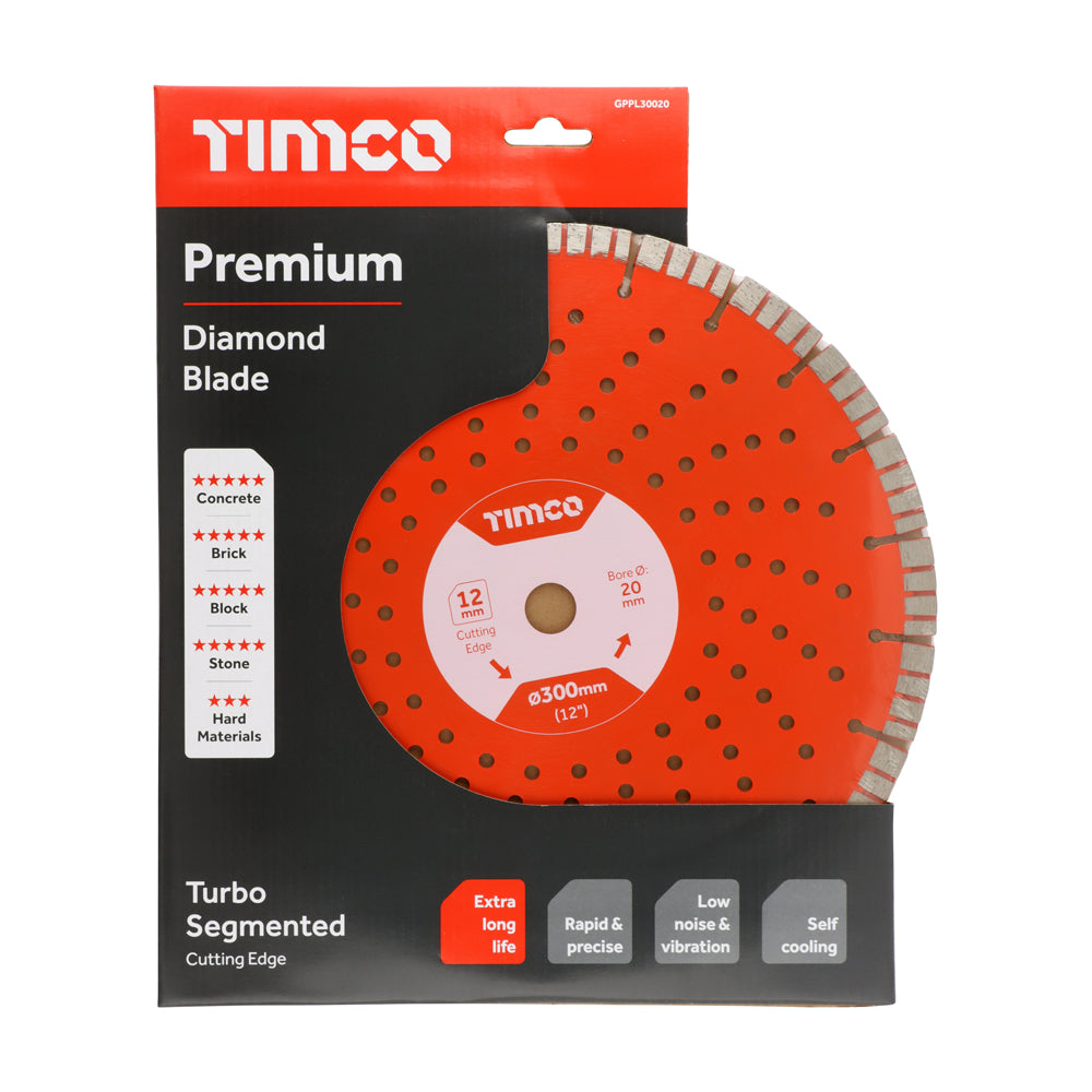 Premium Diamond Blade - Turbo Segmented | 300 x 20.0 additional image 2