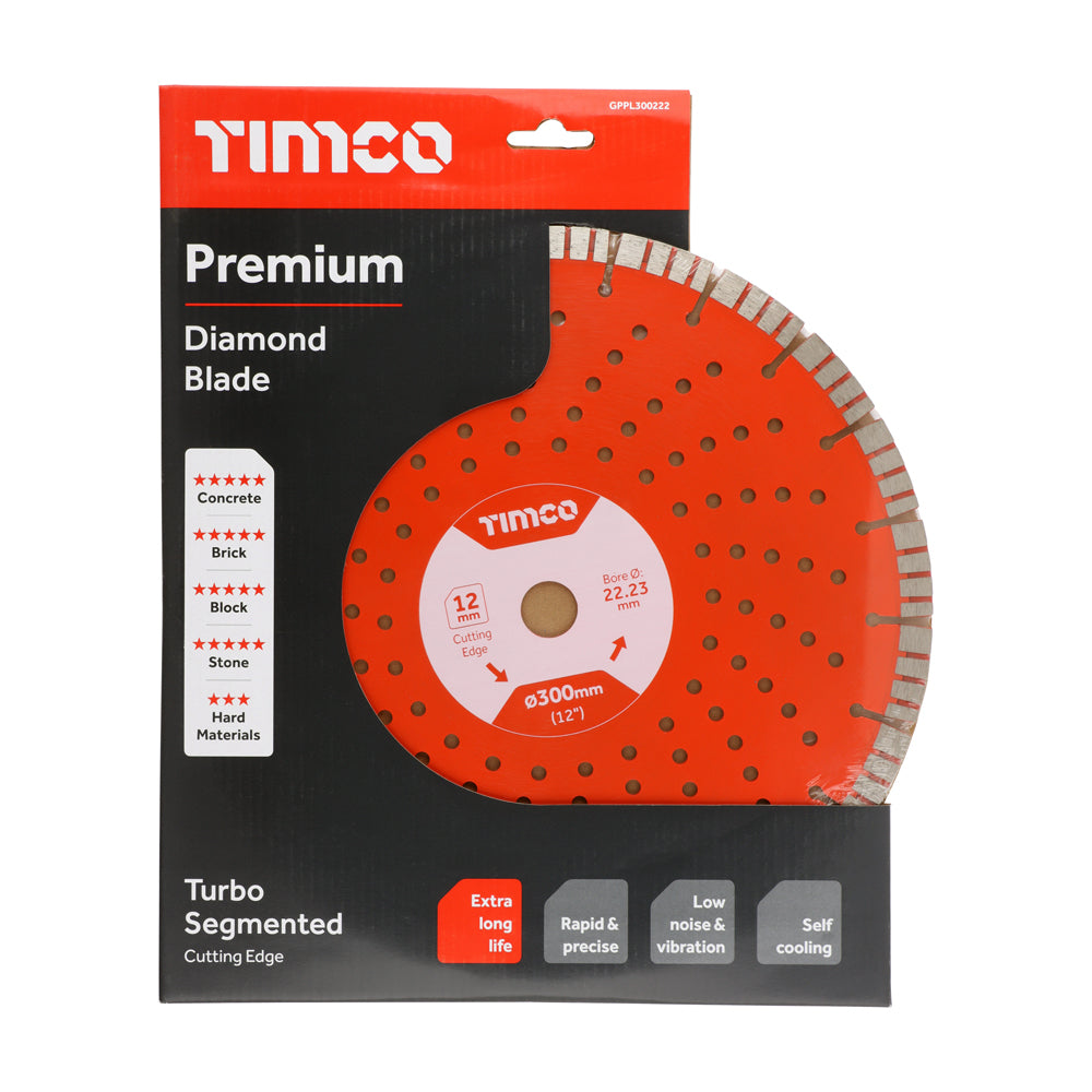 Premium Diamond Blade - Turbo Segmented | 300 x 22.2 additional image 2