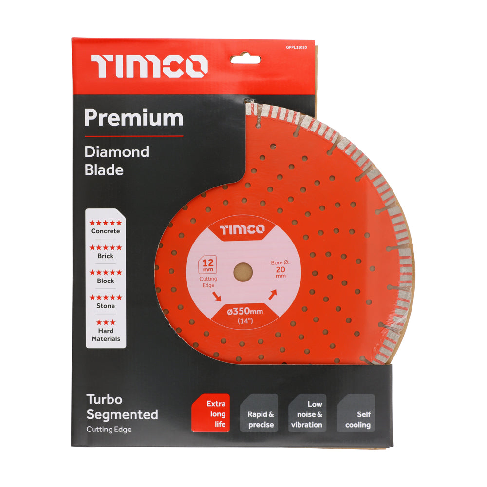 Premium Diamond Blade - Turbo Segmented | 350 x 20.0 additional image 2