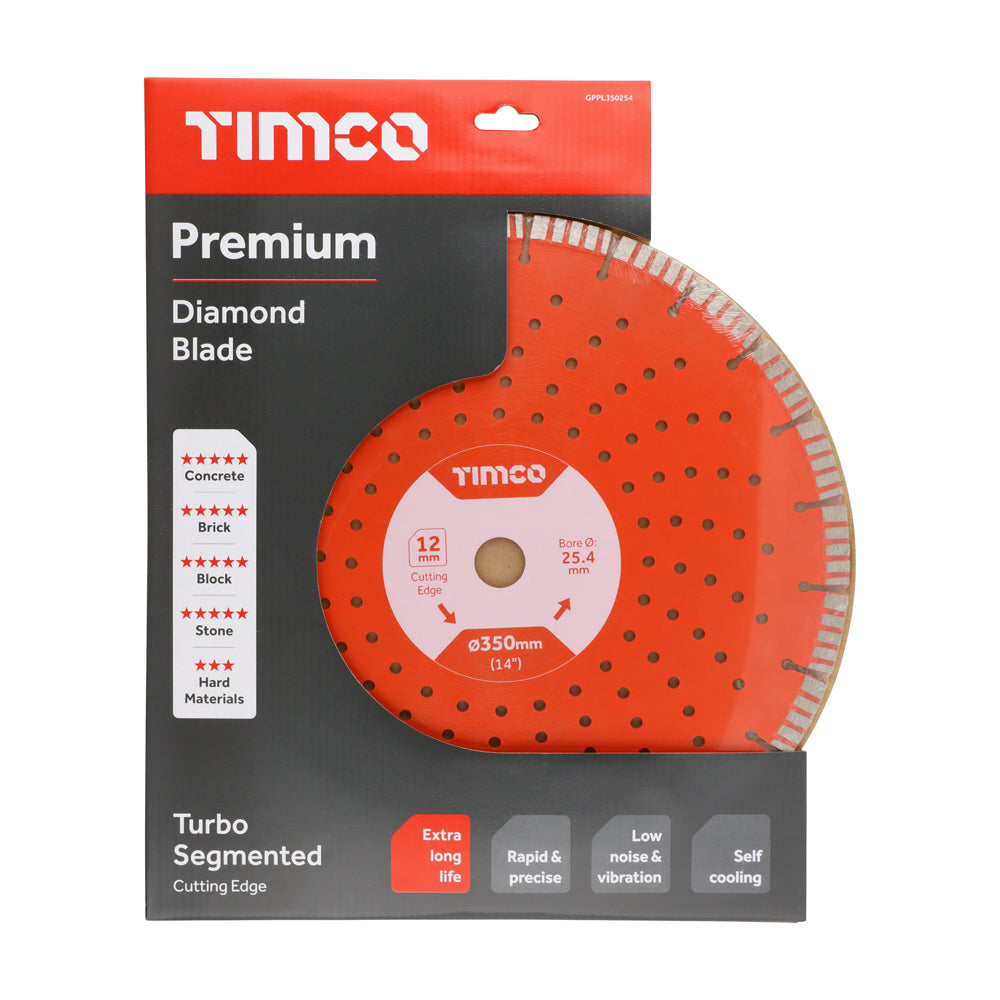 Premium Diamond Blade - Turbo Segmented | 350 x 25.4 additional image 2