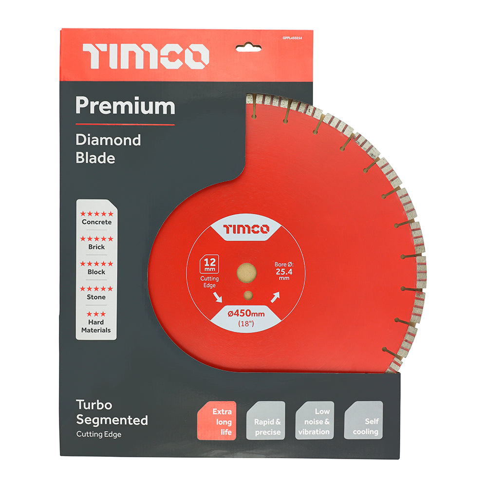 Premium Diamond Blade - Turbo Segmented | 450 x 25.4 additional image 2