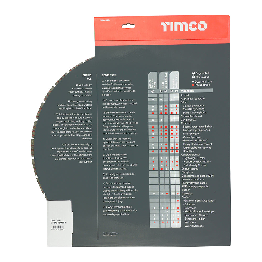 Premium Diamond Blade - Turbo Segmented | 450 x 25.4 additional image 3