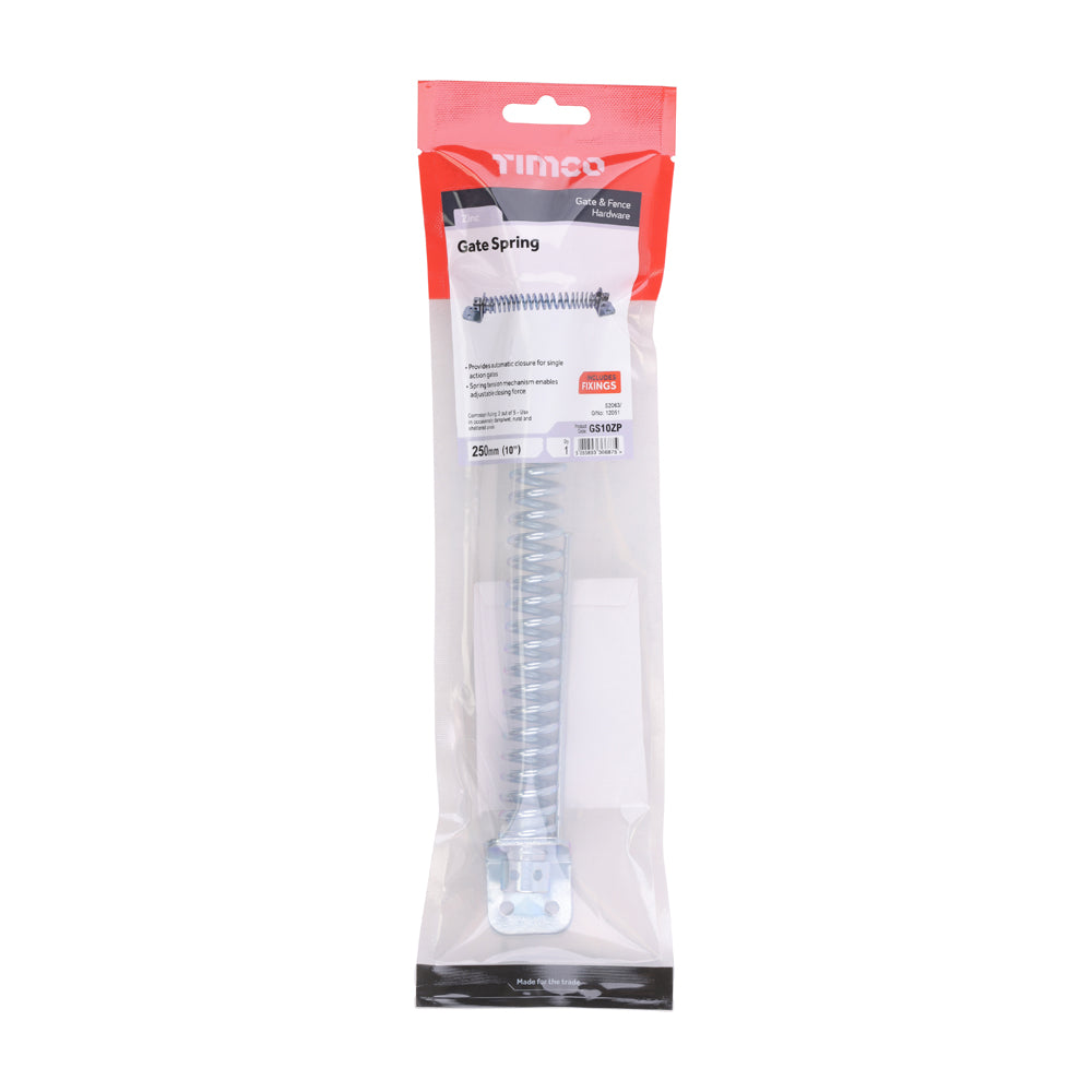 Gate Spring - Zinc | 10" | TIMpac additional image 2