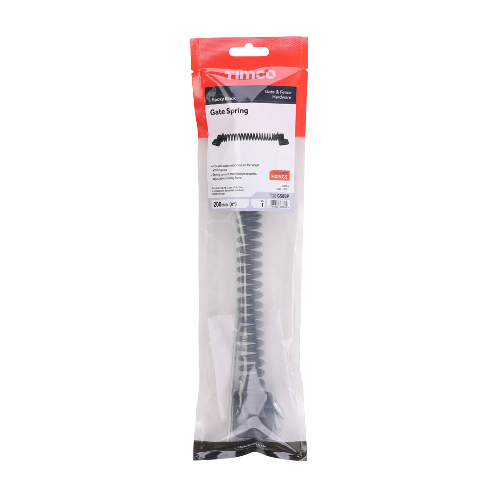 Gate Spring - Black | 8" | TIMpac additional image 2