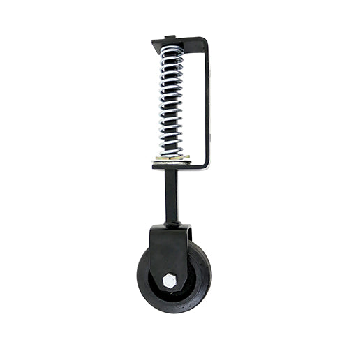Spring Loaded Field Gate Wheel - Heavy Duty - Black | 370mm product image