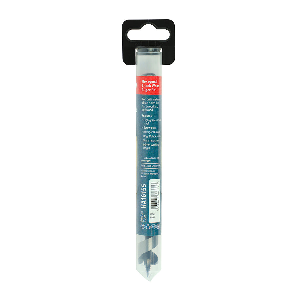Wood Auger Bit - Hex Shank | 16.0 x 155 additional image 3