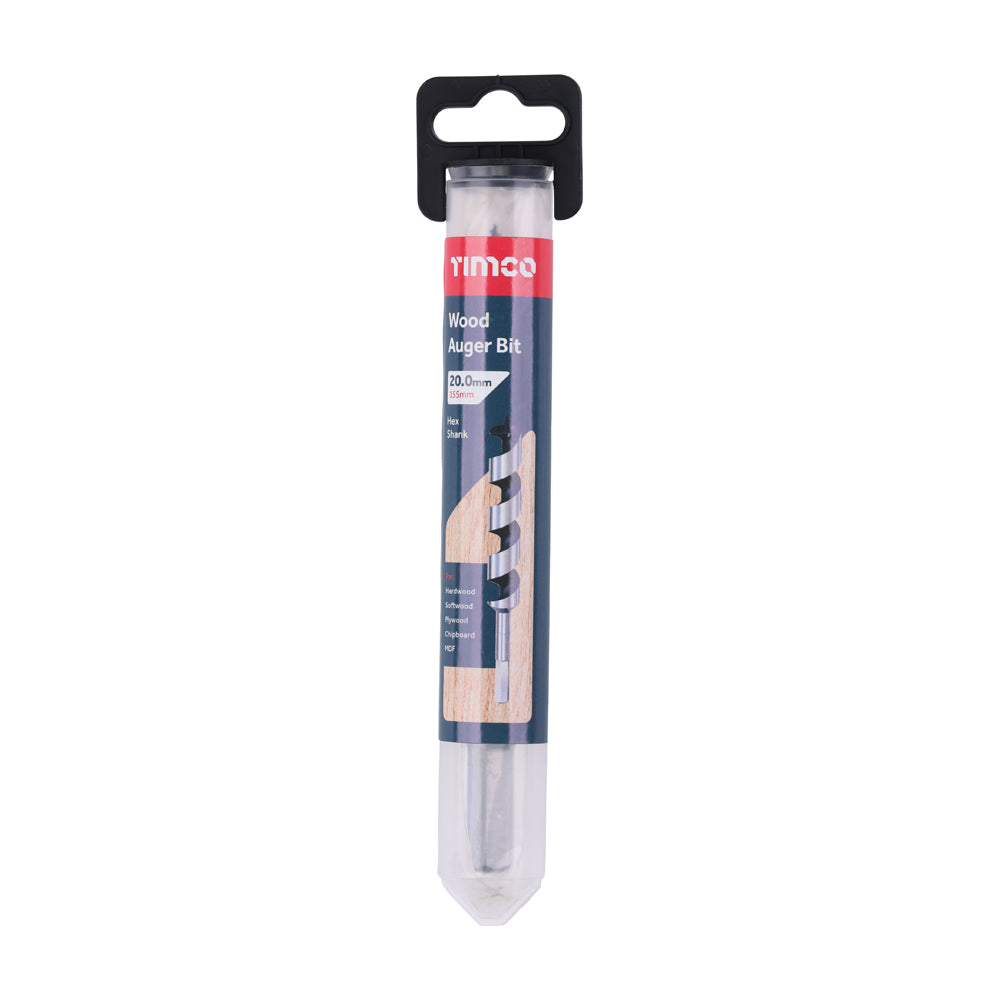 Wood Auger Bit - Hex Shank | 20.0 x 155 additional image 2