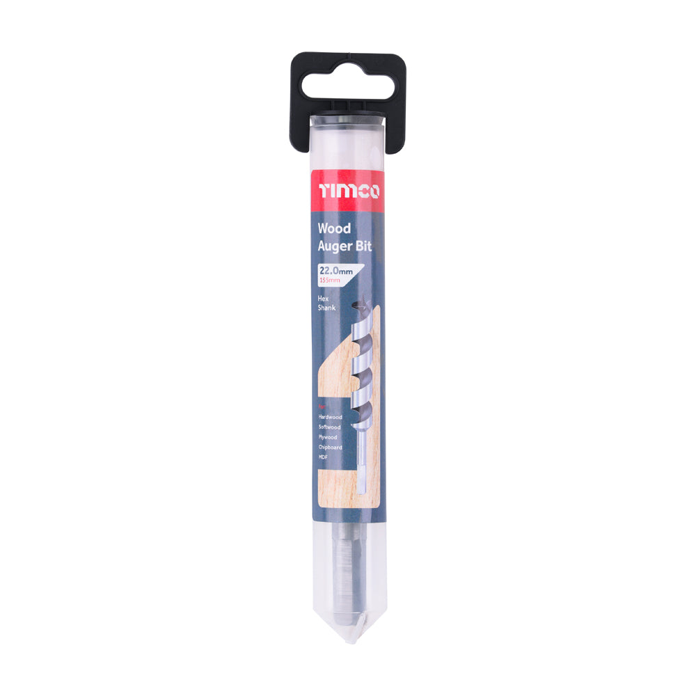 Wood Auger Bit - Hex Shank | 22.0 x 155 additional image 2