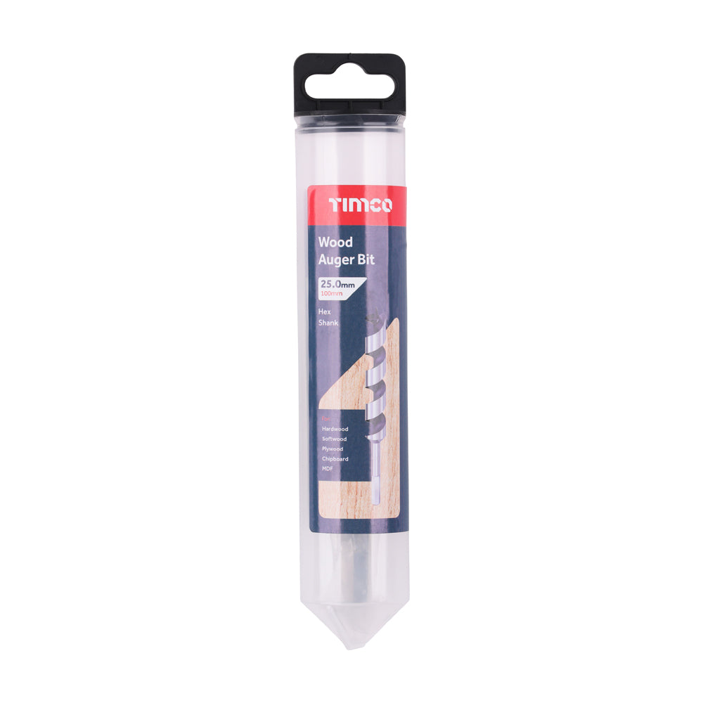 Wood Auger Bit - Hex Shank | 25.0 x 100 additional image 2