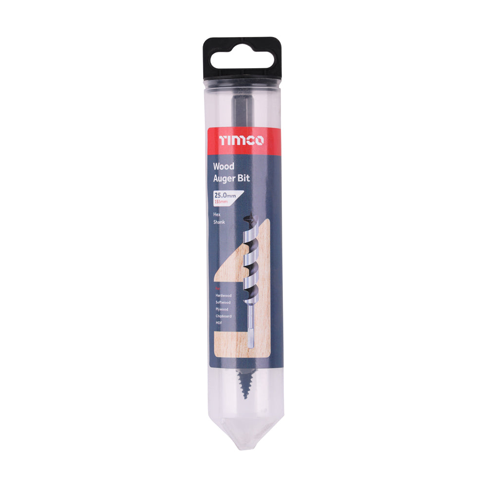 Wood Auger Bit - Hex Shank | 25.0 x 155 additional image 2