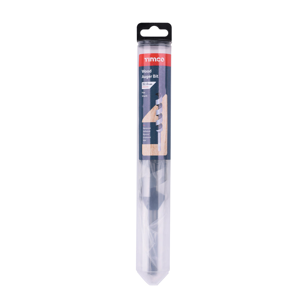 Wood Auger Bit - Hex Shank | 32.0 x 235 additional image 2