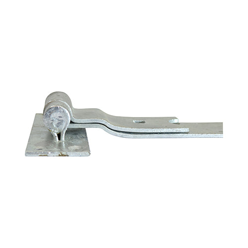 Pair of Cranked Band & Hook On Plates - Hot Dipped Galvanised | 250mm additional image 2