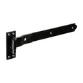 Pair of Cranked Band & Hook On Plates - Black | 350mm product image