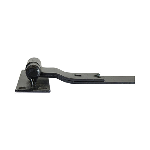 Pair of Cranked Band & Hook On Plates - Black | 600mm additional image 2