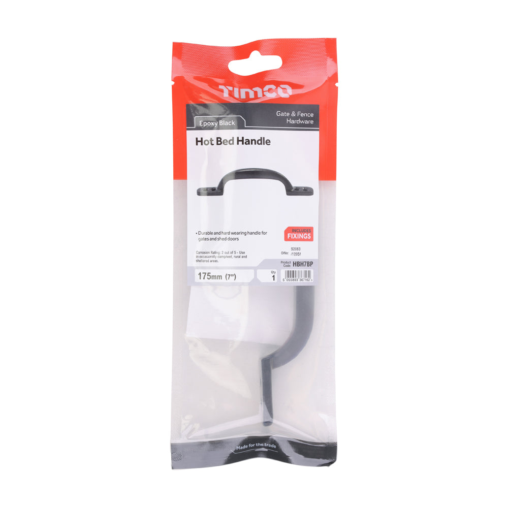 Hot Bed Handle - Black | 7" | TIMpac additional image 2