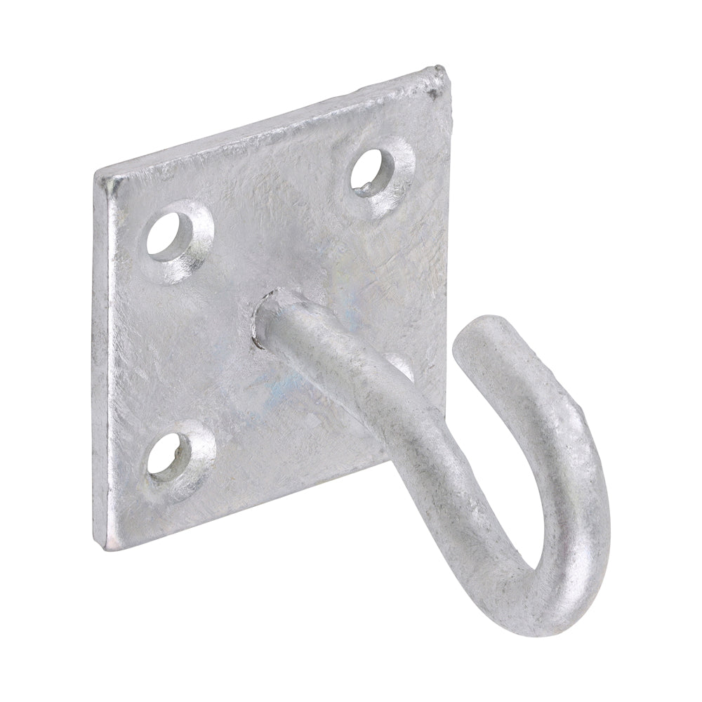 Hook on Plate - Hot Dipped Galvanised | 2" | Bag | 1 Each | HP2GP product image