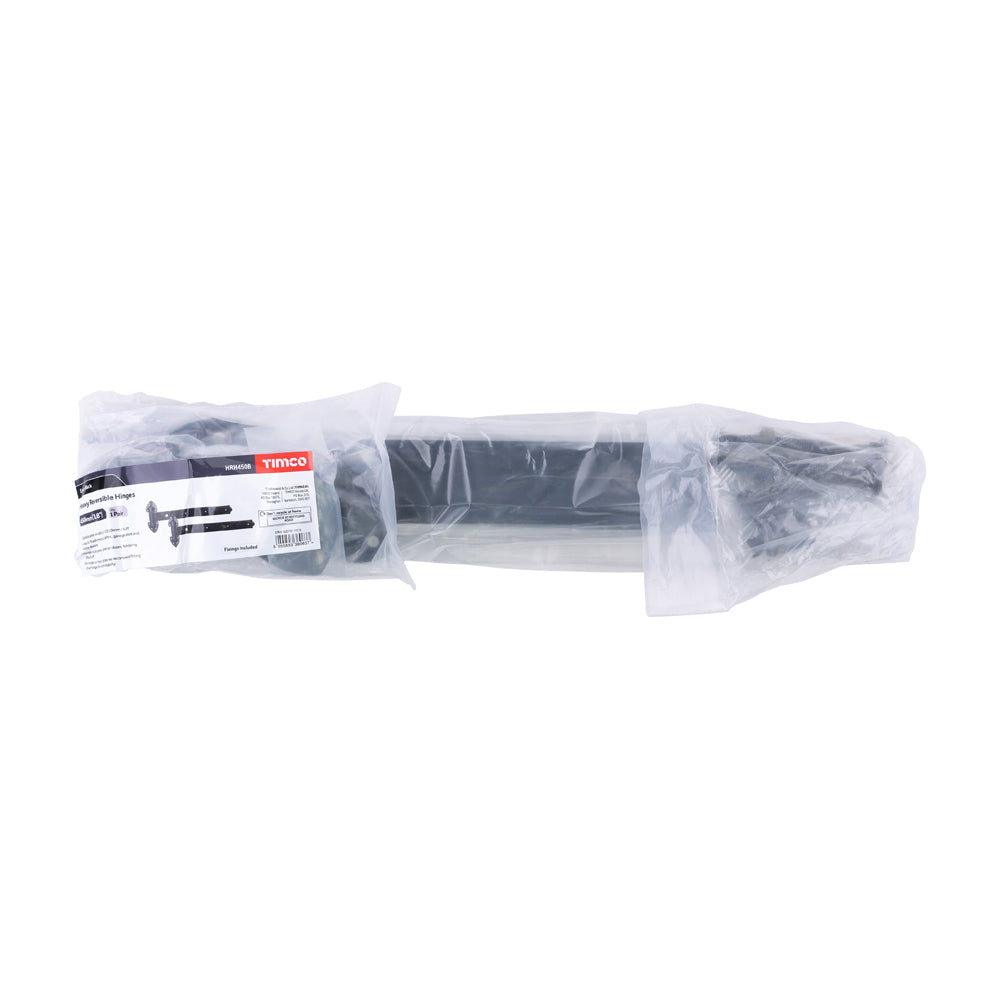 Pair of Heavy Reversible Hinges - Black | 450mm additional image 2