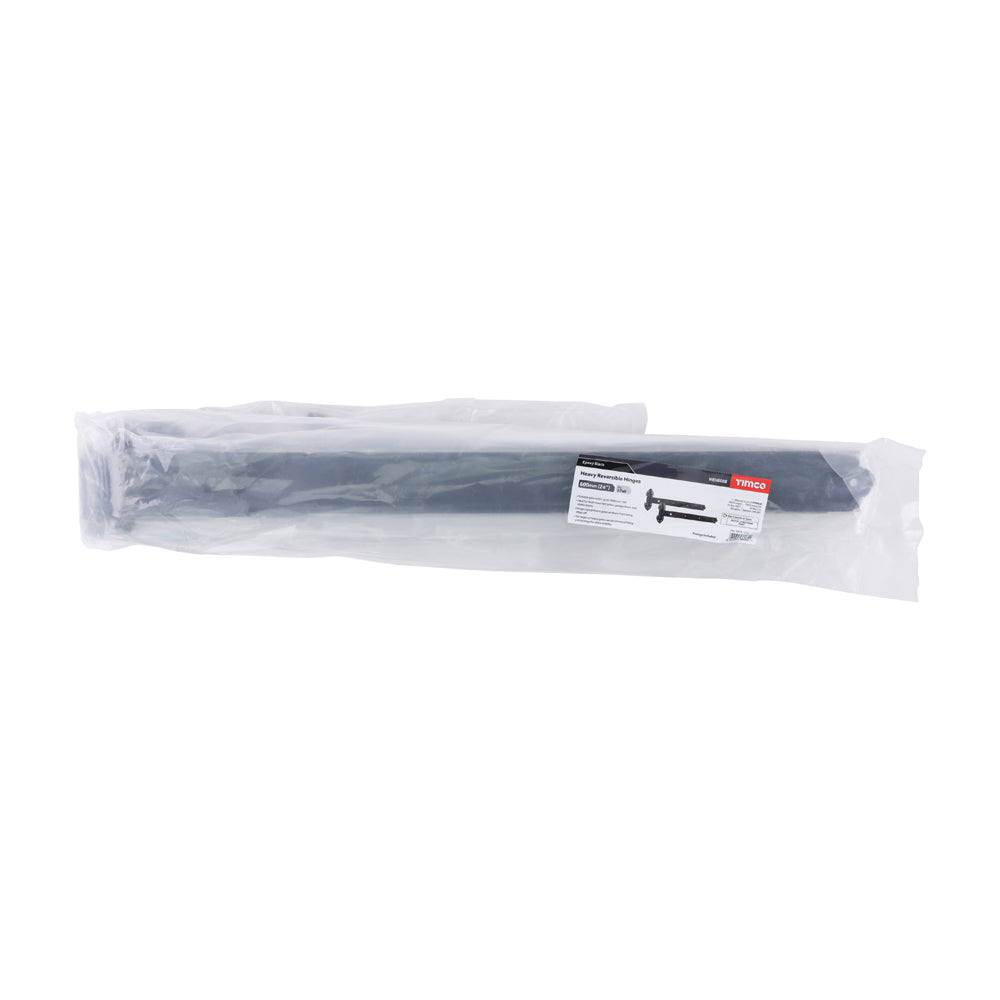 Pair of Heavy Reversible Hinges - Black | 600mm additional image 2
