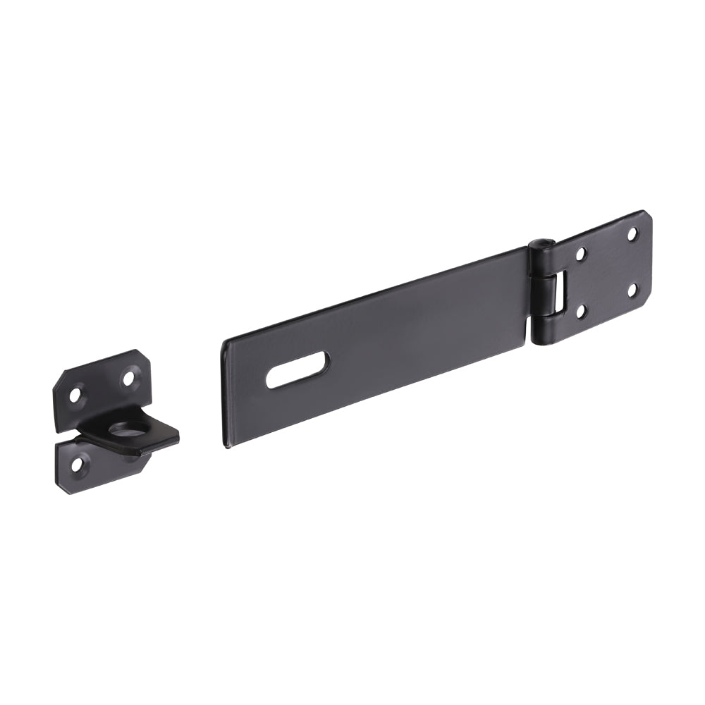 Safety Pattern Hasp & Staple - Black | 6" | TIMpac product image