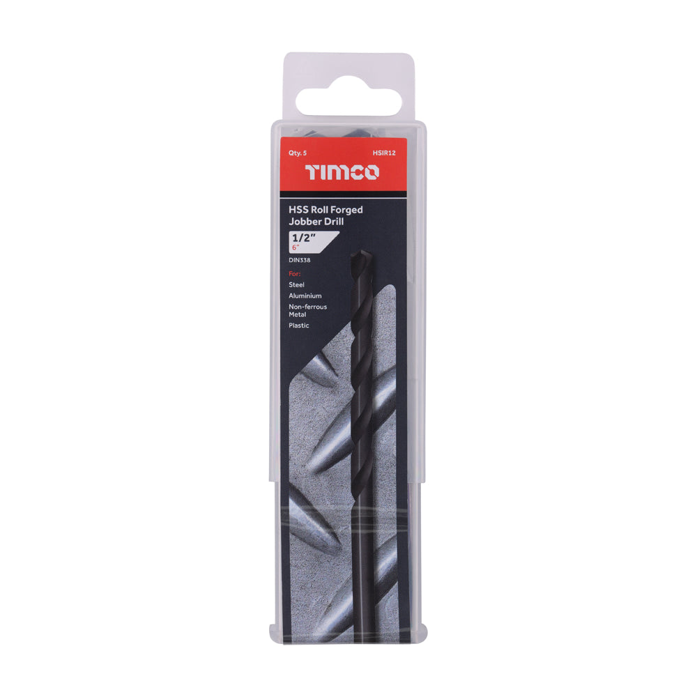 Roll Forged Jobber Drills - HSS | 1/2" additional image 2