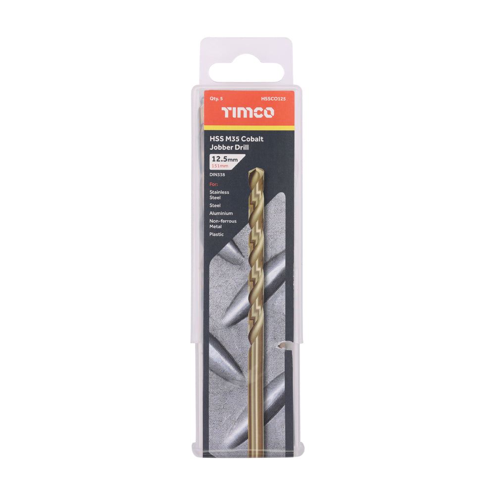 Ground Jobber Drills - Cobalt M35 | 12.5mm | Tub additional image 2