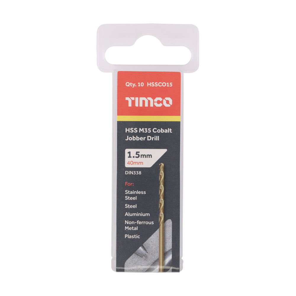 Ground Jobber Drills - Cobalt M35 | 1.5mm | Tub additional image 2