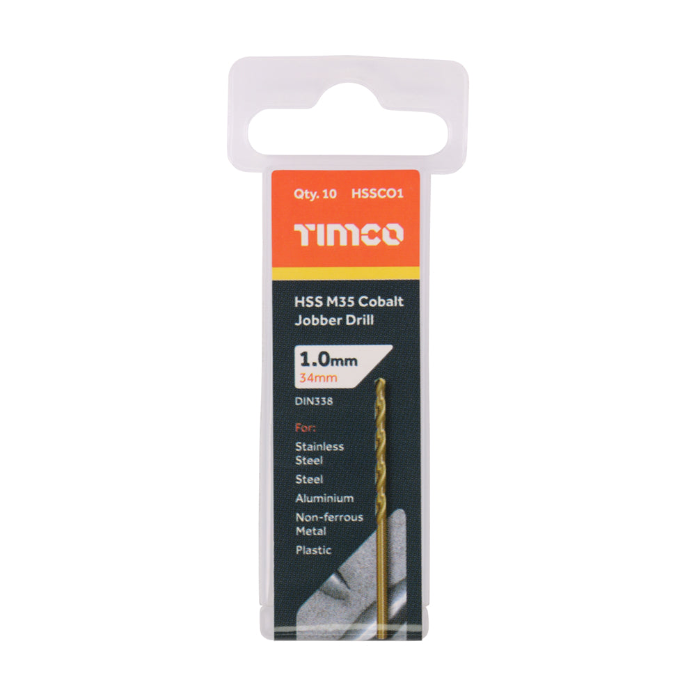 Ground Jobber Drills - Cobalt M35 | 1.0mm | Tub additional image 2