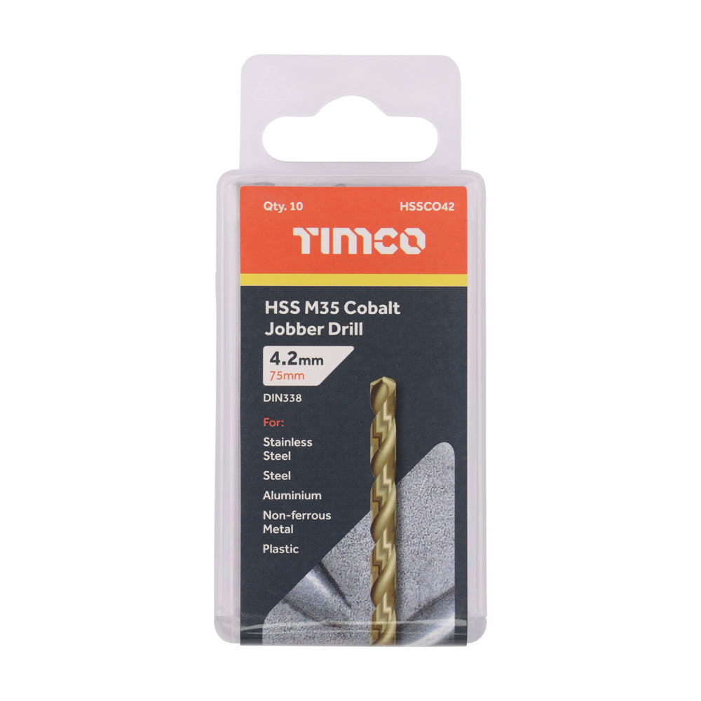 Ground Jobber Drills - Cobalt M35 | 4.2mm | Tub additional image 2