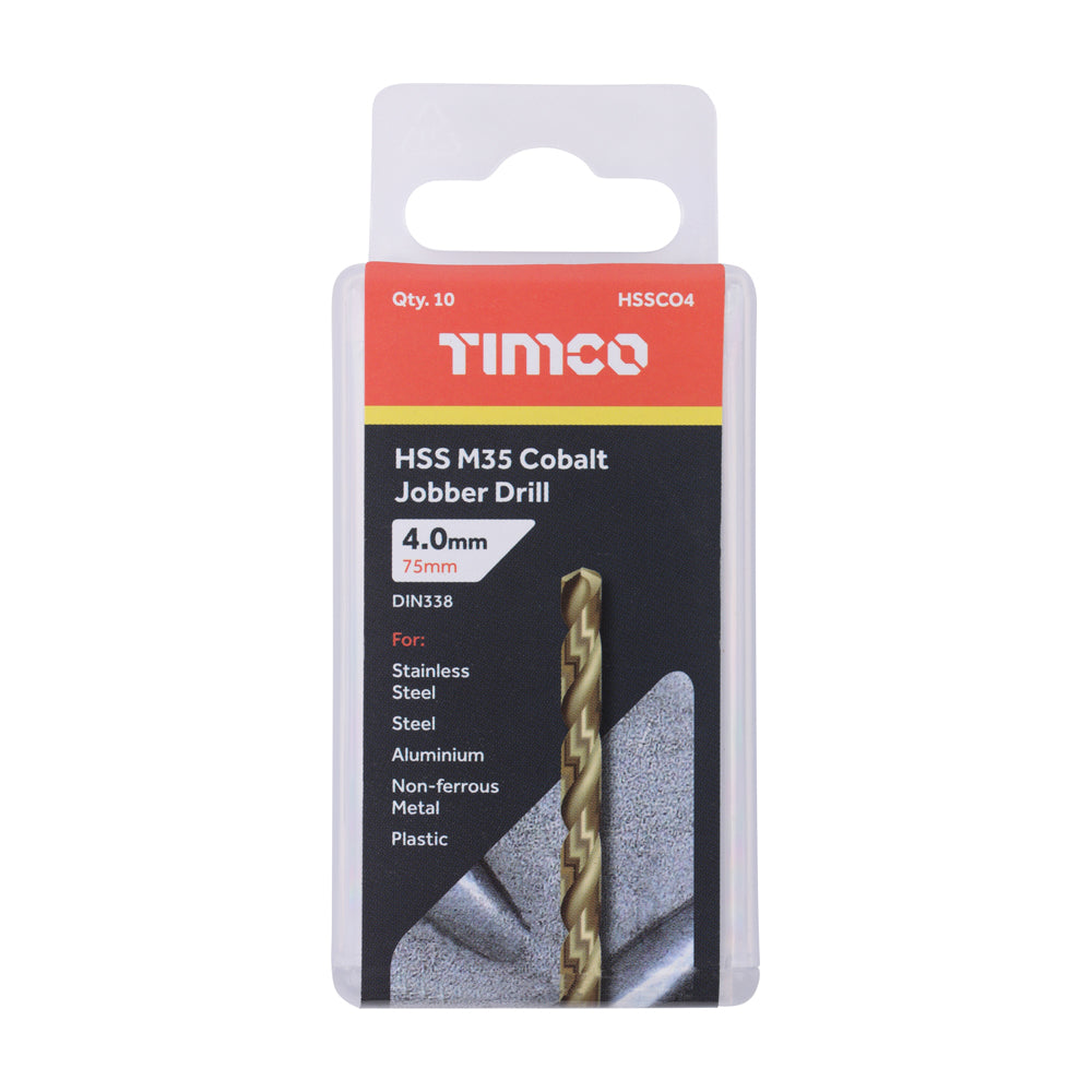 Ground Jobber Drills - Cobalt M35 | 4.0mm | Tub additional image 2