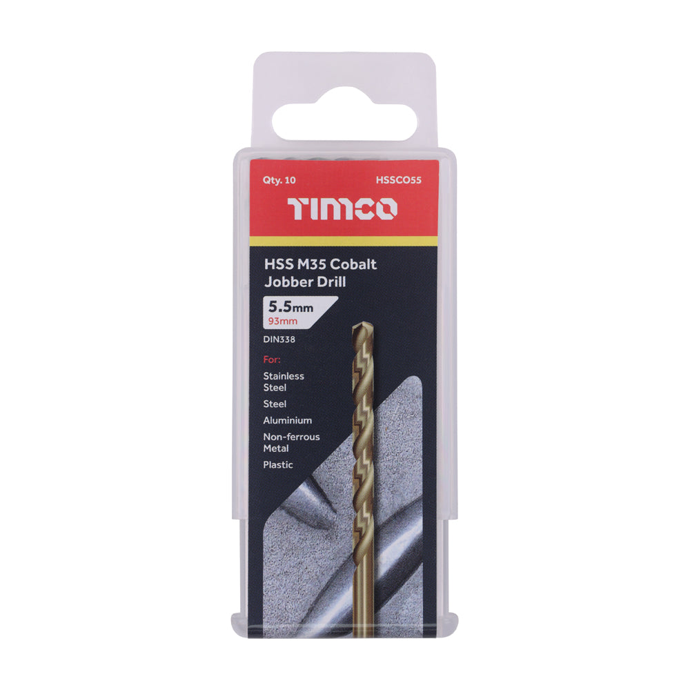 Ground Jobber Drills - Cobalt M35 | 5.5mm | Tub additional image 2