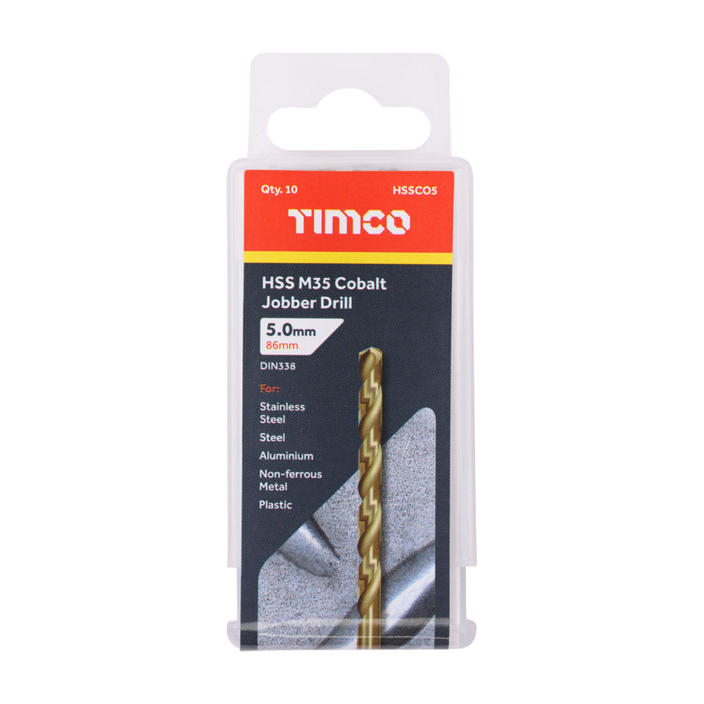 Ground Jobber Drills - Cobalt M35 | 5.0mm | Tub additional image 2