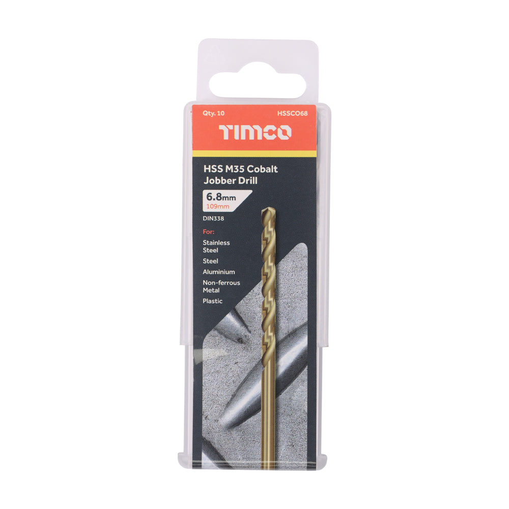 Ground Jobber Drills - Cobalt M35 | 6.8mm additional image 2