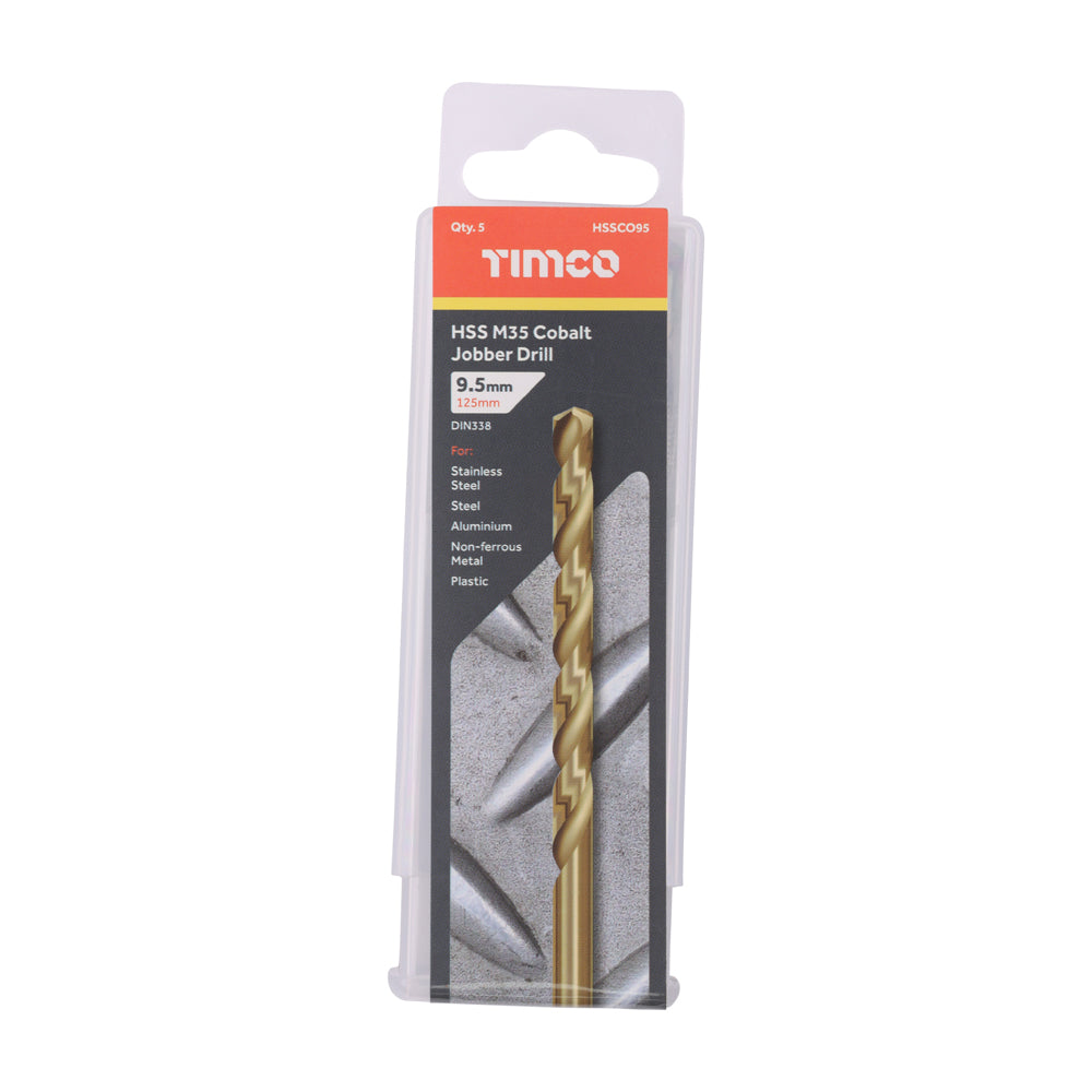 Ground Jobber Drills - Cobalt M35 | 9.5mm | Tub additional image 2