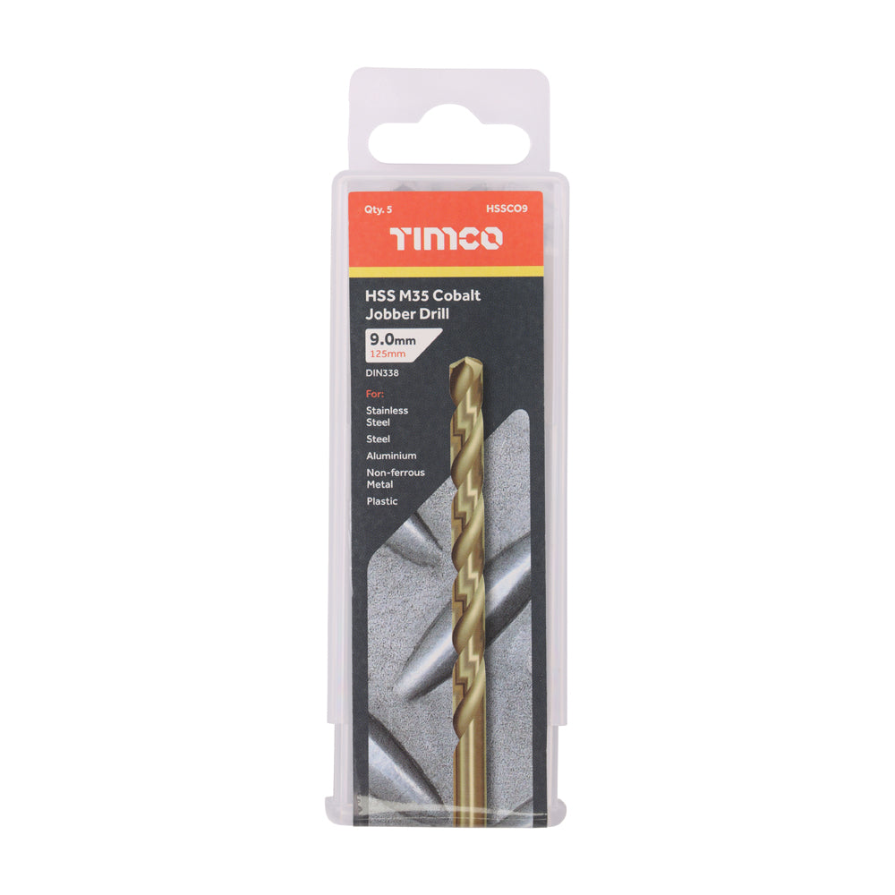Ground Jobber Drills - Cobalt M35 | 9.0mm | Tub additional image 2