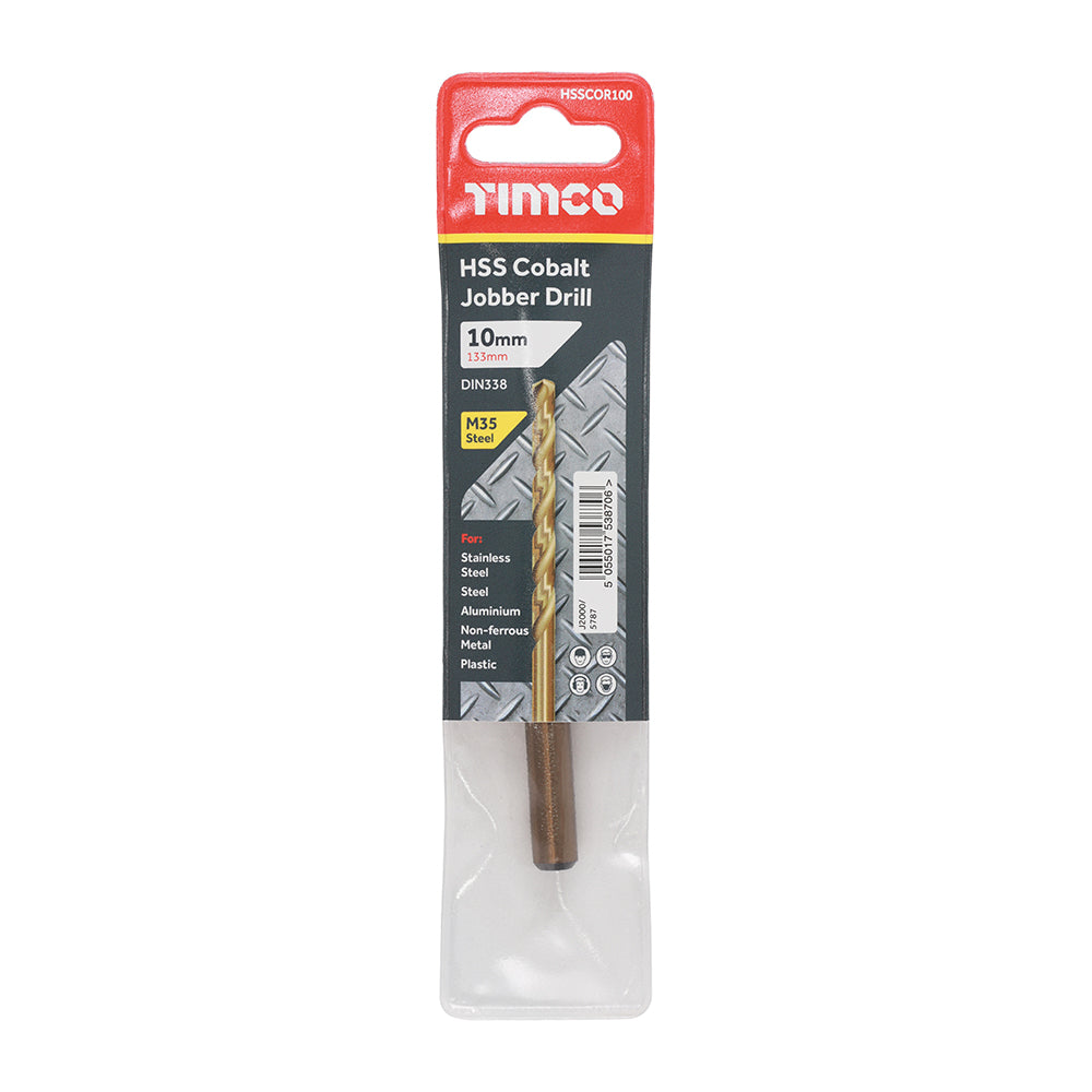 Ground Jobber Drills - Cobalt M35 | 10.0mm | Each additional image 2