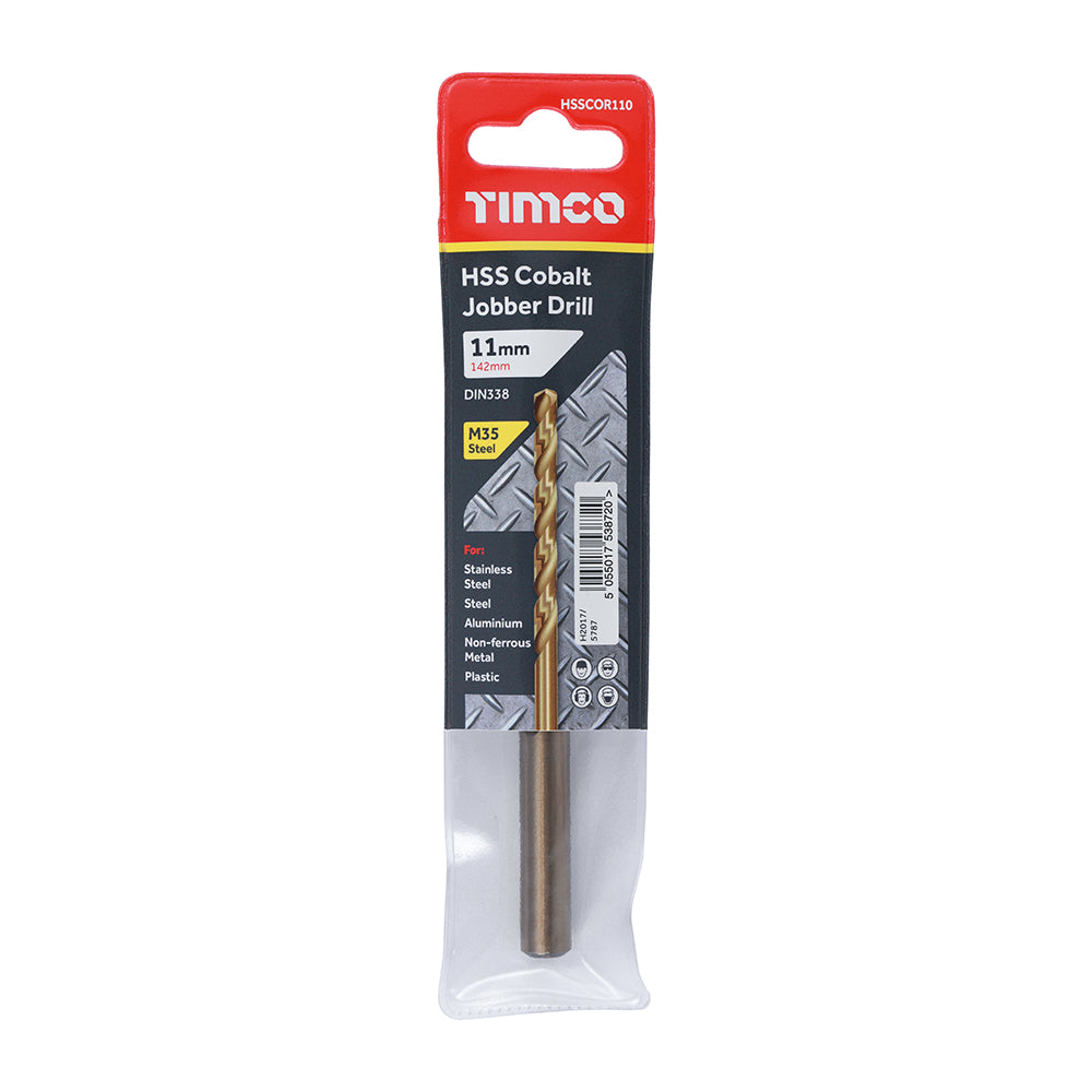 Ground Jobber Drills - Cobalt M35 | 11.0mm | Each additional image 2