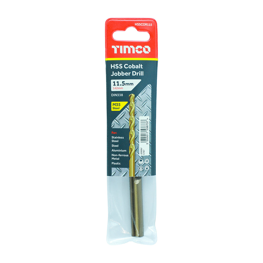 Ground Jobber Drills - Cobalt M35 | 11.5mm | Each additional image 2