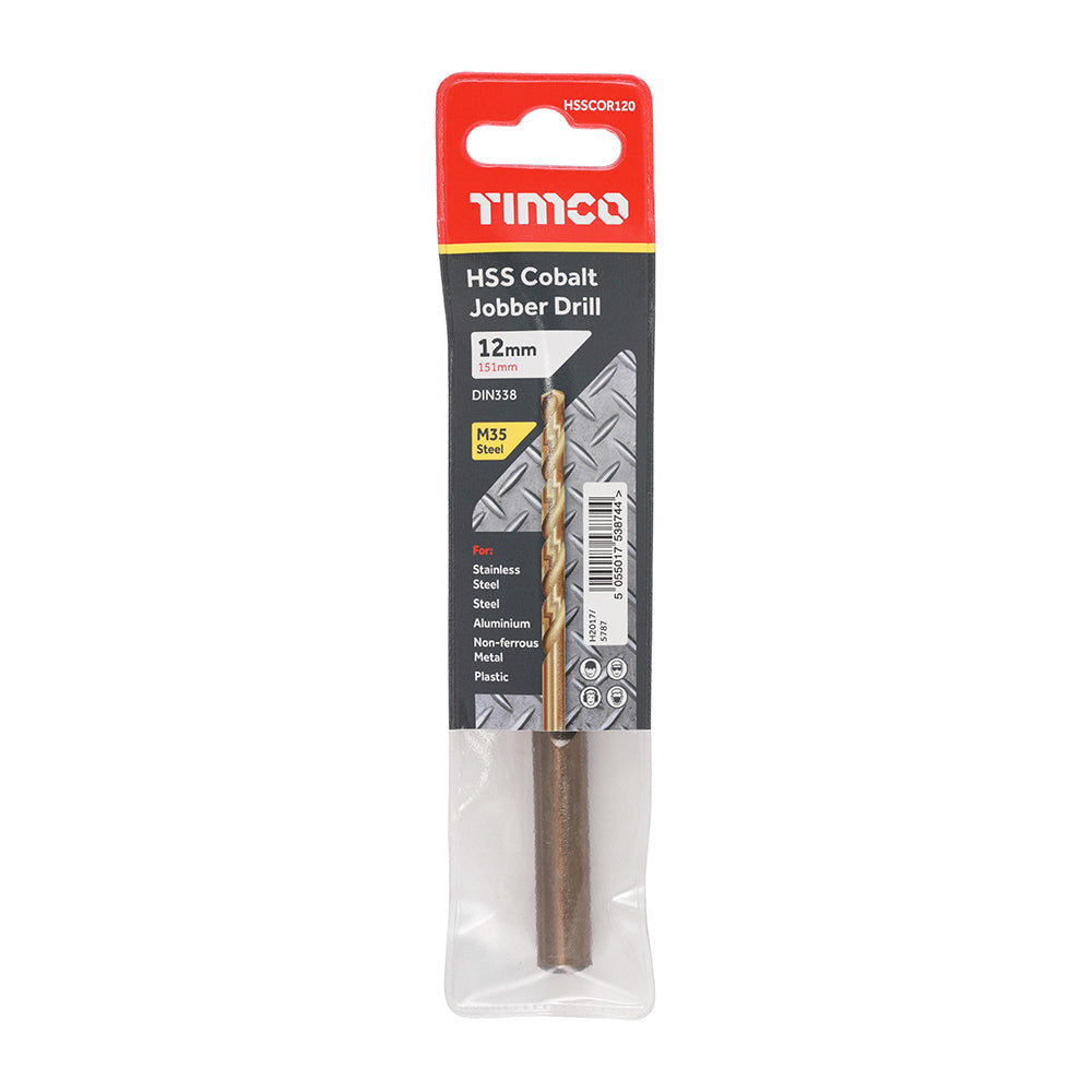Ground Jobber Drills - Cobalt M35 | 12.0mm | Each additional image 2