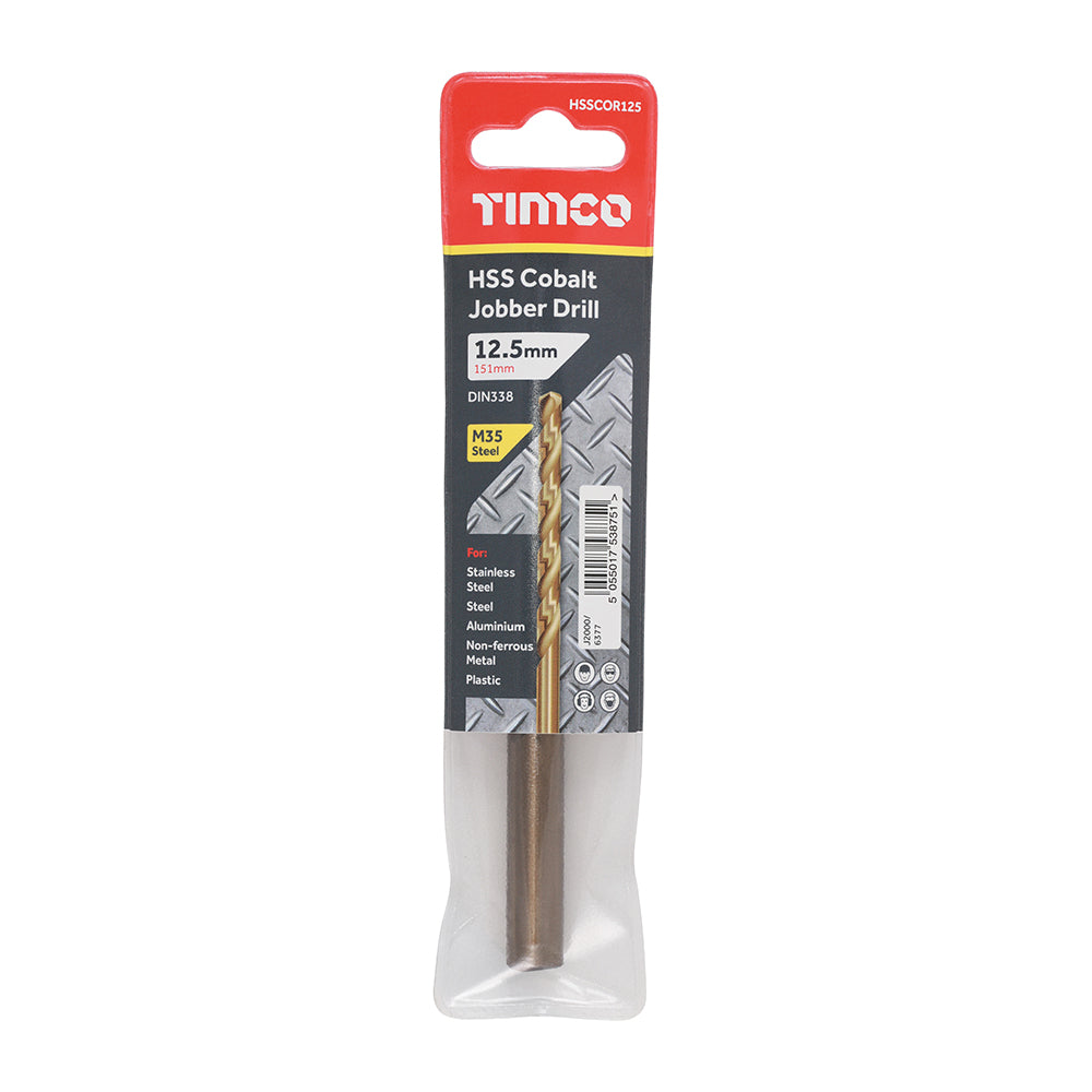 Ground Jobber Drills - Cobalt M35 | 12.5mm | Each additional image 2