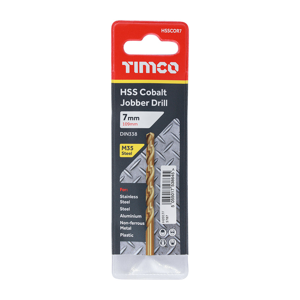 Ground Jobber Drills - Cobalt M35 | 7.0mm | Each additional image 2