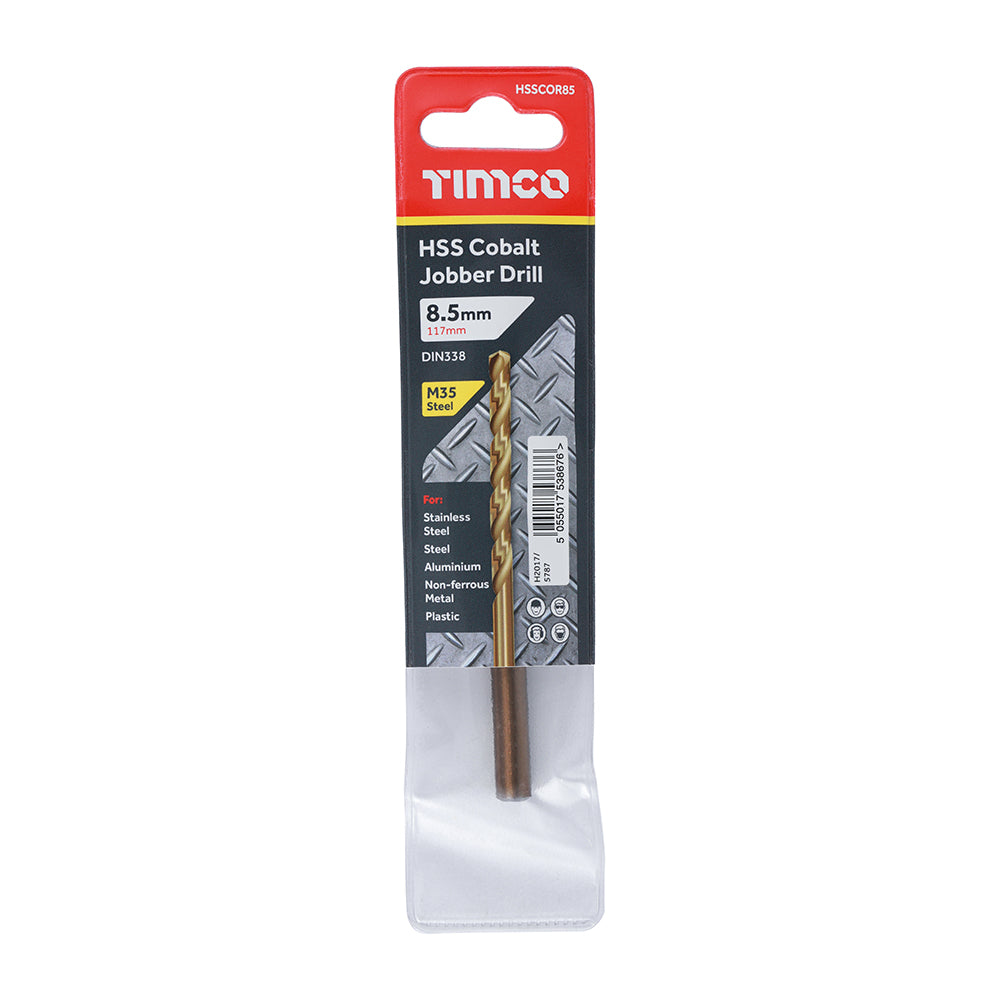 Ground Jobber Drills - Cobalt M35 | 8.5mm | Each additional image 2