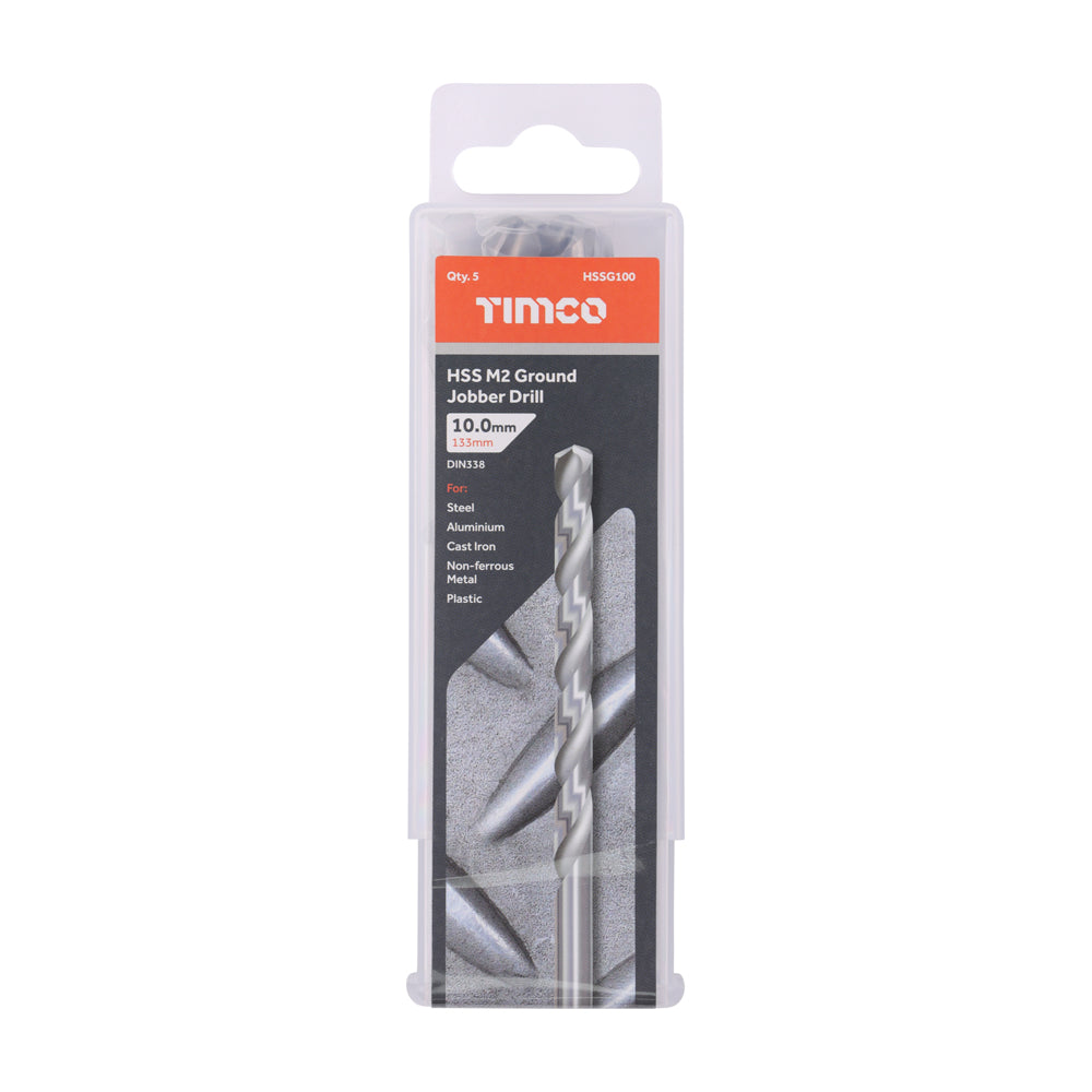 Ground Jobber Drills - HSS M2 | 10.0mm | Tub additional image 2