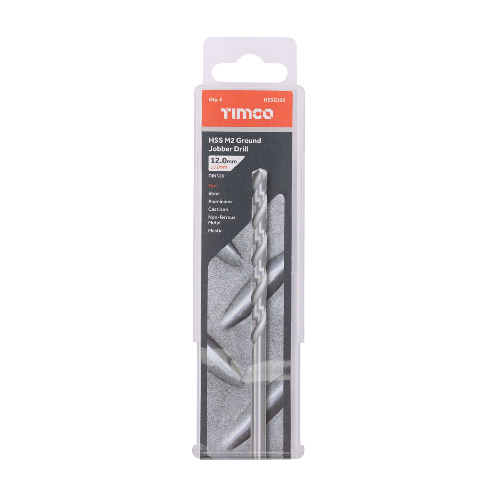 Ground Jobber Drills - HSS M2 | 12.0mm | Tub additional image 2